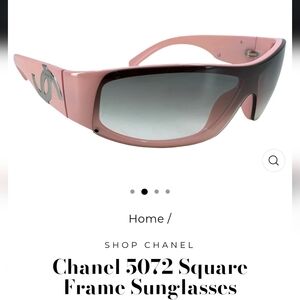 ❌Sold❌ CHANEL Authentic PINK Shield Sunglasses, Model 5072, LIKE NEW!